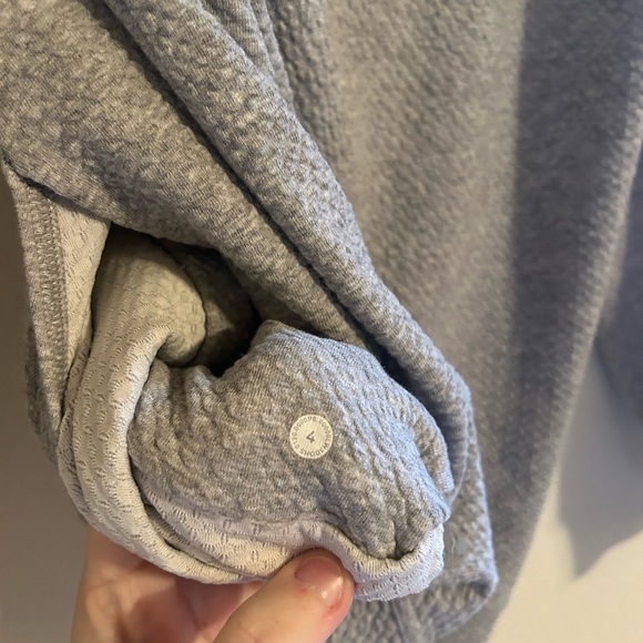 Lululemon All Yours Zip Hood Jacket Bubble Dot Heathered Core Light GreyWhite 4 - Picture 12 of 12